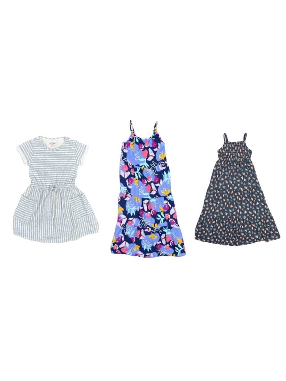 Girls’ Size 7/8 (M) Cat & Jack Dress Bundle - 3 Dresses - EUC / Gently Used
